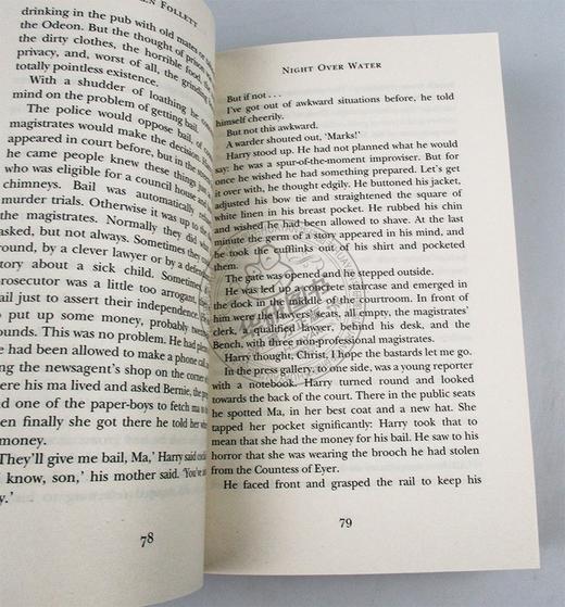 飞剪号奇航 英文原版小说 Night Over Water 33小时的致命旅程 肯福莱特 Ken Follett 英文版进口原版英语书籍 商品图1