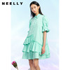 NEELLY纳俪商场同款设计感连衣裙女夏季不规则下摆泡泡袖娃娃裙N22041Y01017 商品缩略图2
