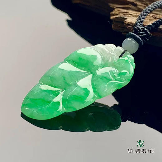 派瑞翡翠 翡翠挂件 糯冰种 绿色 商品图4