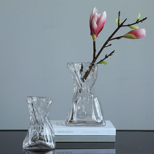 2022.4月新款折纸透明玻璃花瓶 商品图2