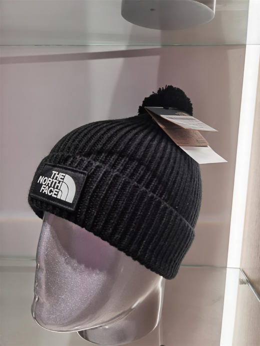 2122 TNF TNF LOGO BOX POM BEANIE 黑色冷帽 商品图0