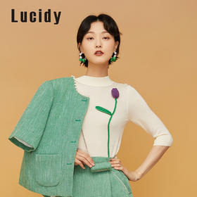 Lucidy-鲁思蒂 2022春 中袖针织衫 ZZ01CE21857