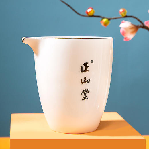 正山堂 茶具10件套 德化新版素雅润羊脂玉瓷茶具公道杯茶漏盖碗品茗杯组合 商品图7