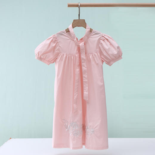 夏季新款女童灯笼袖绣花连衣裙 婴幼儿A类标准 防晒放紫外UPF50+-AL 商品图13