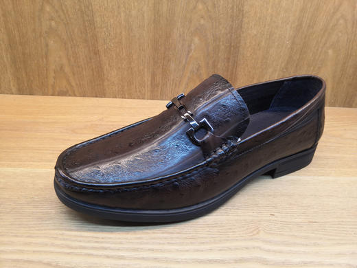 豪行春季新款商务男鞋10174102牛皮低跟舒适休闲皮鞋单鞋正装鞋子 商品图1