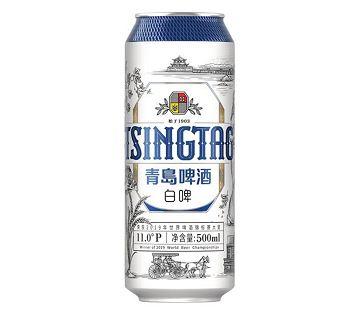 青岛啤酒白啤500ml/瓶 商品图0