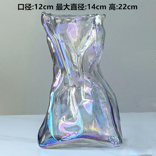 2022.4月新款折纸透明玻璃花瓶 商品图4