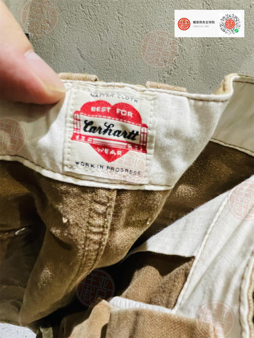 紅心系列男款洗水做舊款式短裤 商品图3