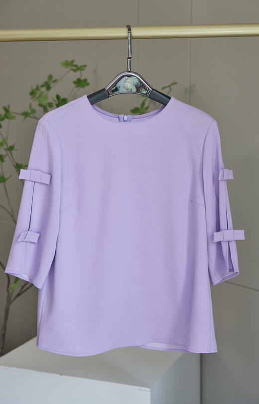紫丁香蝴蝶结上衣 商品图9