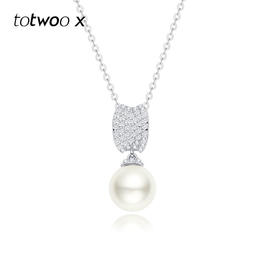 totwoo x流光溢彩珍珠项链 s925银轻奢优雅时尚精致可爱礼物送女友闺蜜送男友女友