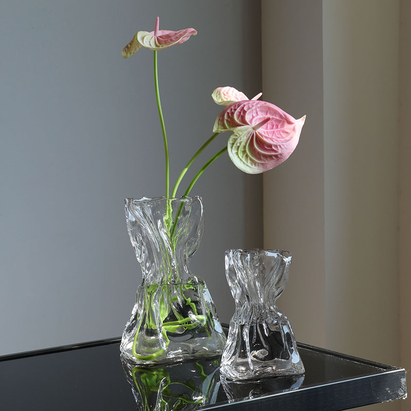 2022.4月新款折纸透明玻璃花瓶