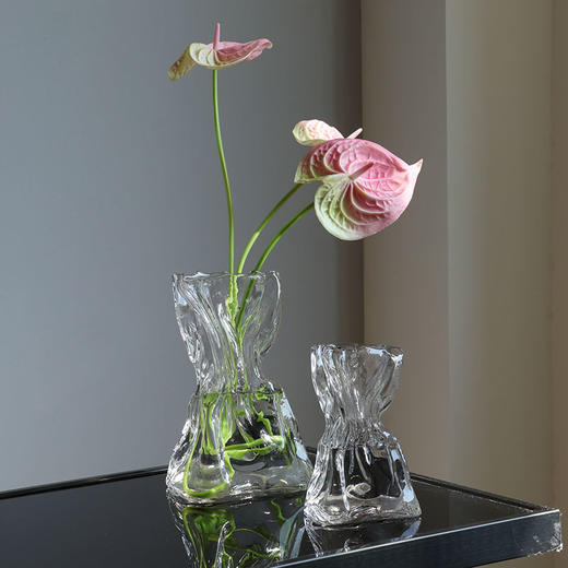 2022.4月新款折纸透明玻璃花瓶 商品图0