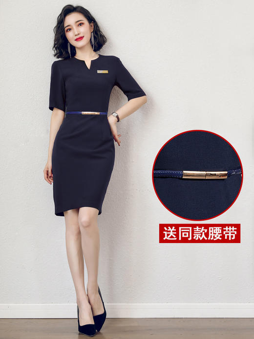 夏季高端售楼部正装职业连衣裙工作服女薄款美容师裙子工装 商品图1