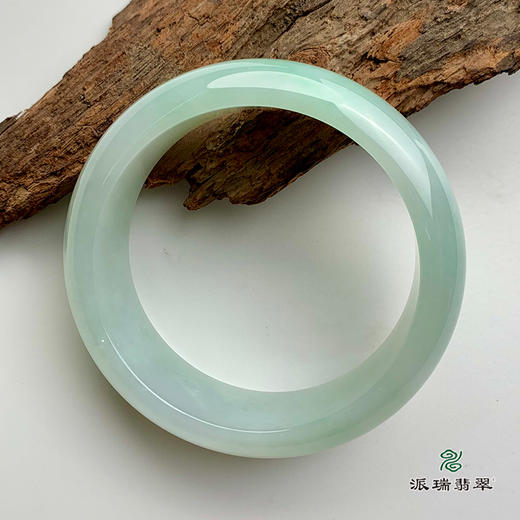 派瑞翡翠 翡翠手镯 糯冰种 绿色 商品图1