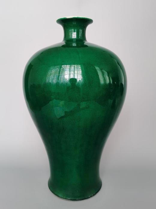 鱼子绿釉梅瓶 商品图0
