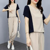 YR-休闲套装女2022夏季新款韩范显瘦妈妈装减龄时尚夏天两件套 商品缩略图0
