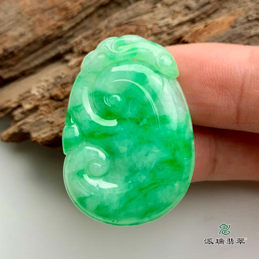 派瑞翡翠 翡翠挂件 糯种 绿色 商品图2