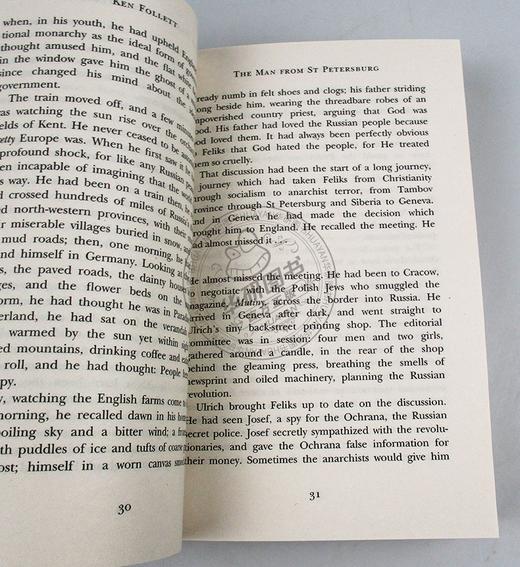 刺客之死 英文原版小说 The Man From St Petersburg 肯福莱特 Ken Follett 英文版zhen探悬疑推理小说 进口原版英语书籍 商品图2