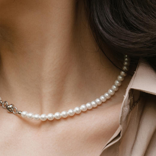 限时秒杀|PUVOS普沃斯套盒 珍珠拼接项链+法式DIY耳环 .潮快闪[福利品] 商品图2