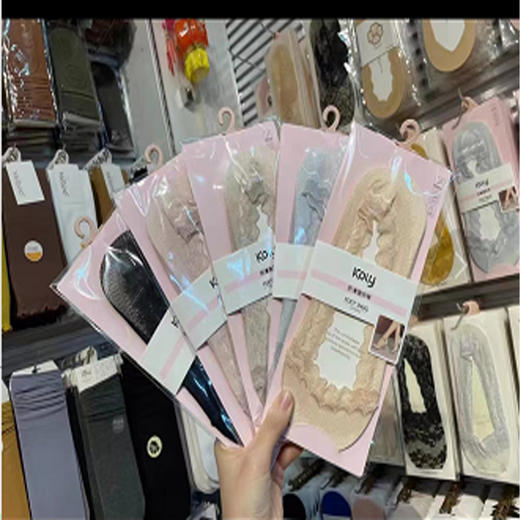 【10元5双】女士花边特价隐形袜/女士透明丝隐形袜 商品图0