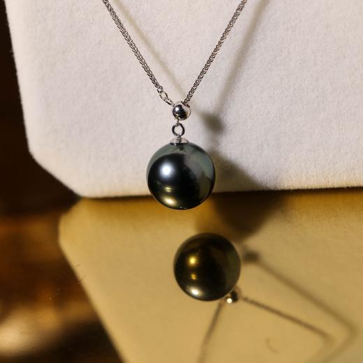 【下单2-3个工作日发】甄珠贝 常青款【恋随心动】吊坠 10-11mm大溪地珍珠 商品图0