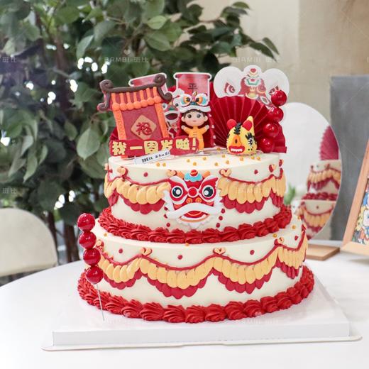 岁岁平安狮子奶油蛋糕 商品图5
