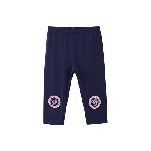 【专区任选 4件159元】小猪班纳童装2022夏装新款儿童打底裤中大童女童针织长裤休闲裤子 商品图4