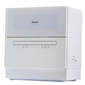 松下（Panasonic）洗碗机台式全自动智能家用迷你洗碗机 高温除菌热风烘干双层独立碗篮NP-TH1WECN