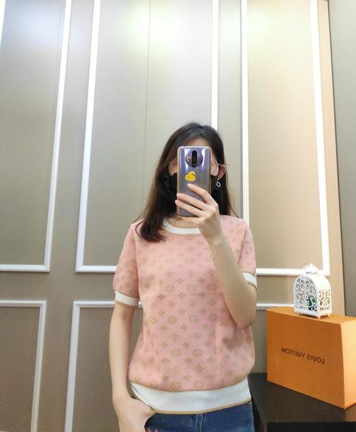 女金满花针织圆领短袖 商品图0