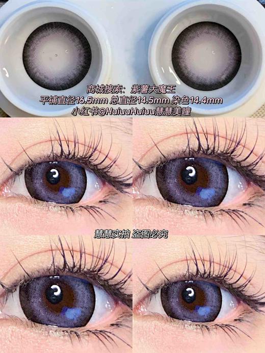 【大直径】紫薯大魔王14.5mm着色14.4mm【年抛 0-800度 无525/575】 商品图2