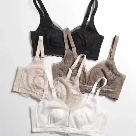法式精品蕾丝文胸内裤 乳胶胸垫性感内衣套装 超轻薄无感 清仓不退不换 商品图1