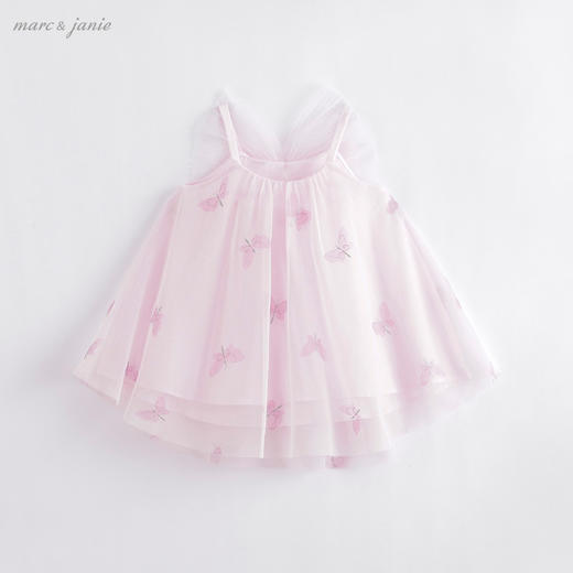 马克珍妮夏装新款 女童蝴蝶翅膀吊带裙 儿童网纱裙221000 商品图0