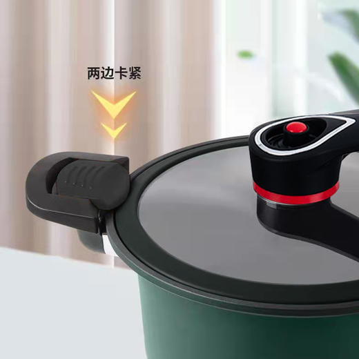 【官方正品保证】	欧乐菲微压煮汤锅炖锅焖锅微压家用双耳蒸煮炖燃气灶电磁炉汤锅24cm	OLOWY-24A1 商品图7