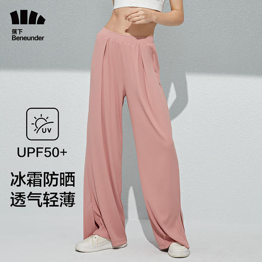 冰触系列流析防晒阔腿裤 商品图1