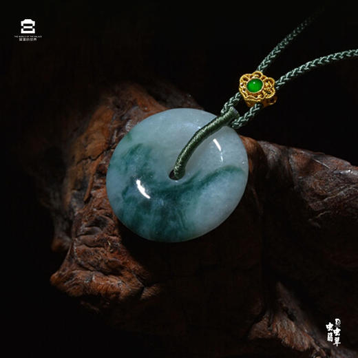 宫里的世界 18K金翡翠平安扣 商品图0