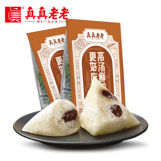 真真老老嘉兴粽子140g全粽端午粽子散装鲜肉豆沙粽子甜粽大粽子 商品图3