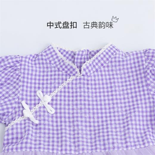 贝贝怡夏季短袖连衣裙新款国风旗袍网纱裙子古典优雅 商品图7