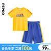 【会员专享  立减100元】小猪班纳童装2022夏装新款儿童套装中大童男童短袖T恤短裤两件套 商品缩略图0