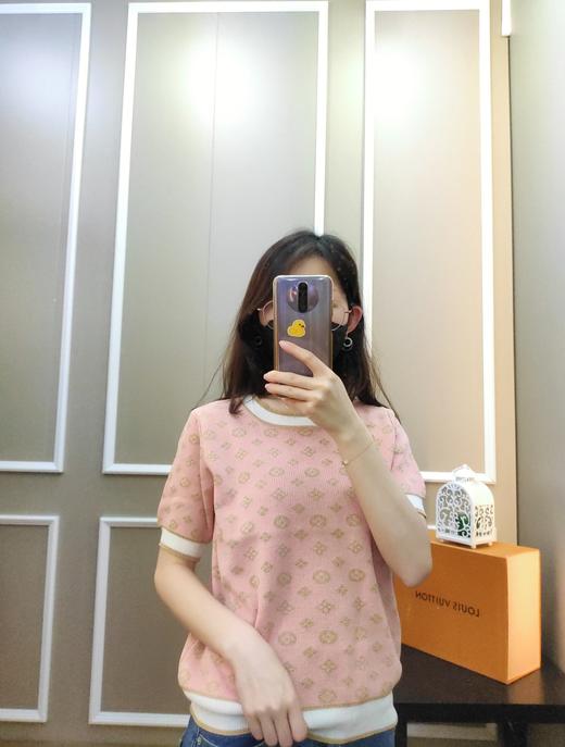 女金满花针织圆领短袖 商品图1