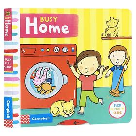 【英文原版】 Busy Home Busy系列 幼儿启蒙学习 亲子教育互动学习