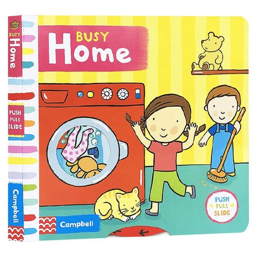【英文原版】 Busy Home Busy系列 幼儿启蒙学习 亲子教育互动学习 商品图0