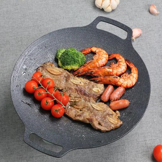 赠防烫夹1对 | 藤次郎 日式双耳不粘烧烤盘255x180x35mm(明火用）[福利品] 商品图1