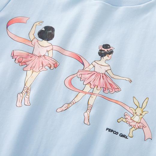 【3件65折】 小猪班纳童装22夏装新款儿童圆领上衣中大童女童短袖T恤卡通休闲 商品图2