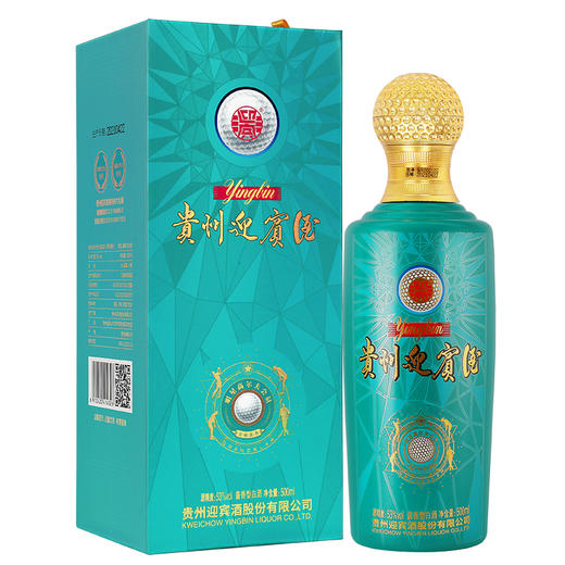 【秒杀】贵州迎宾酒 明星高尔夫会员纪念版 53度酱香型白酒 500ml 商品图2