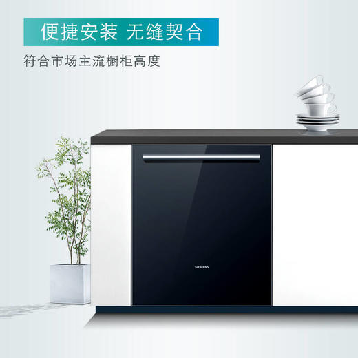 西门子 嵌入式洗碗机玻璃门（全嵌式） 黑色SZ06AXCFI 商品图5