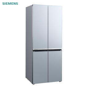 西门子481升十字门冰箱 对开门四门多门电冰箱 混冷无霜 玻璃面板 双循环制冷BCD-481W(KM49ES43TI)