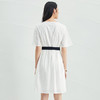 EITIE爱特爱夏季新款舒适白色镂空显瘦宽松直筒纯棉连衣裙B2207948 商品缩略图4