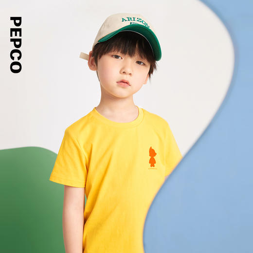 【专区任选  4件179元】小猪班纳童装2022夏装新款儿童短袖T恤中大童男童圆领纯棉上衣潮 商品图2