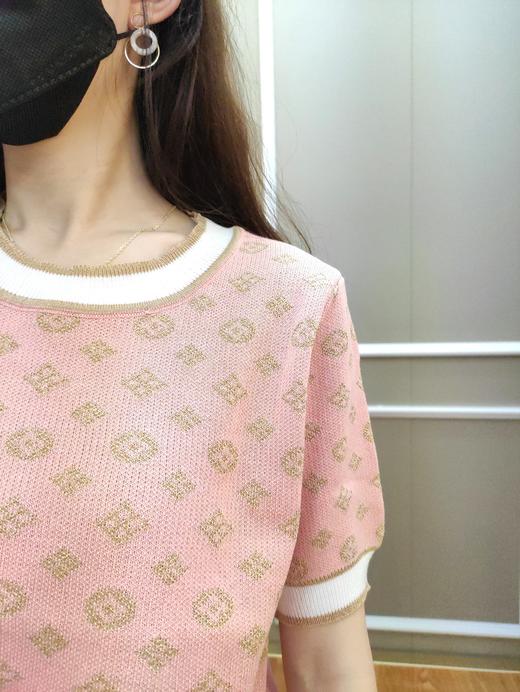 女金满花针织圆领短袖 商品图2
