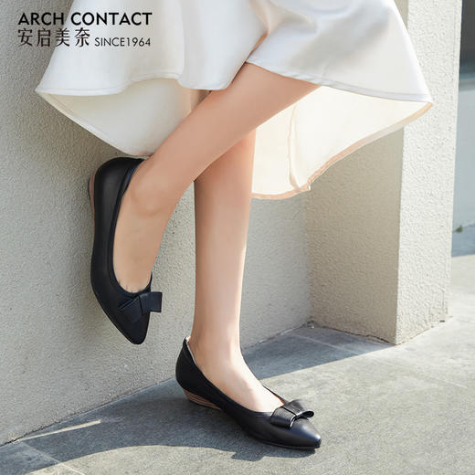 2022年春季新款ARCH CONTACT安启美奈尖头小香风浅口单鞋52722 商品图3